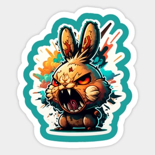 Explosive Bunny Sticker